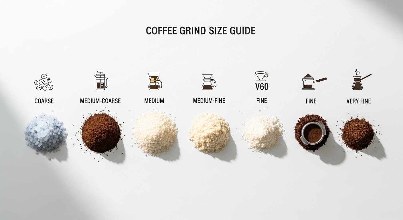 coffee grind size guide - photo 2 illustration